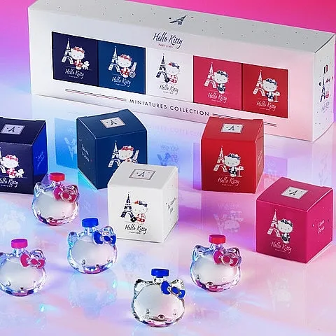Set (edt/5x5ml) Hello Kitty Parfums Miniatures Collection Paris