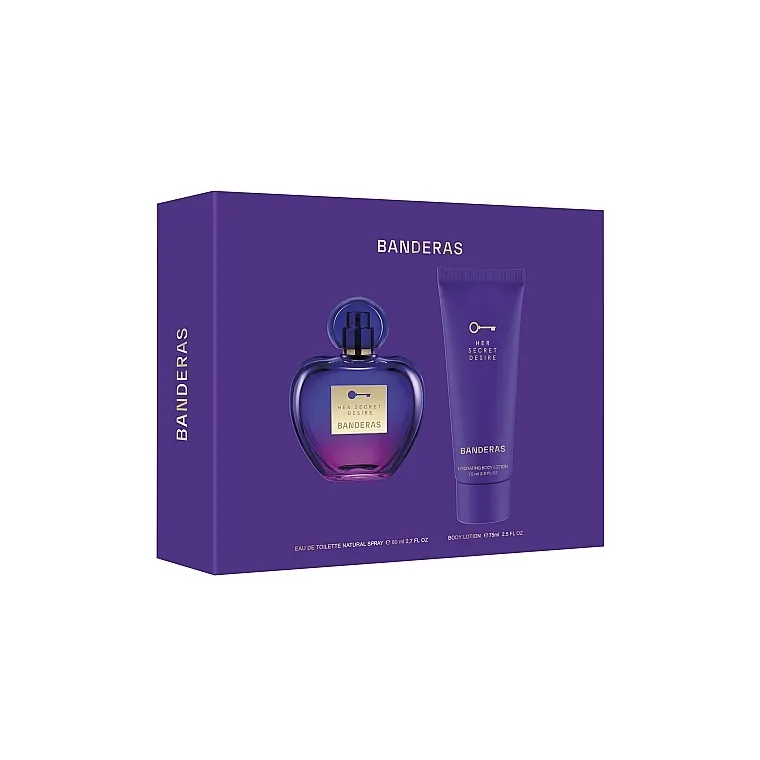 Set (edt/80ml + b/lotion/75ml) Banderas Her Secret Desire