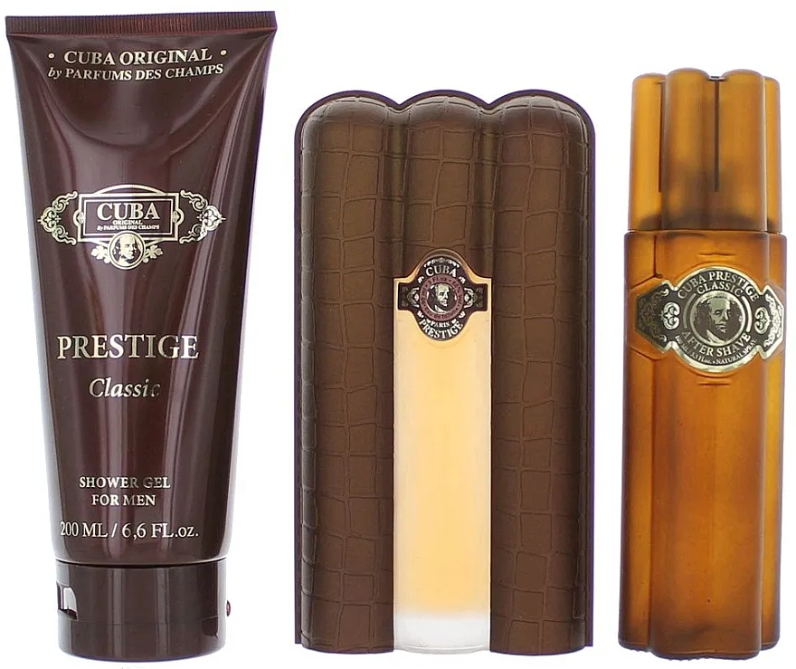Set (edt/90ml + sh/gel/200ml + as/100ml) Cuba Cuba Prestige