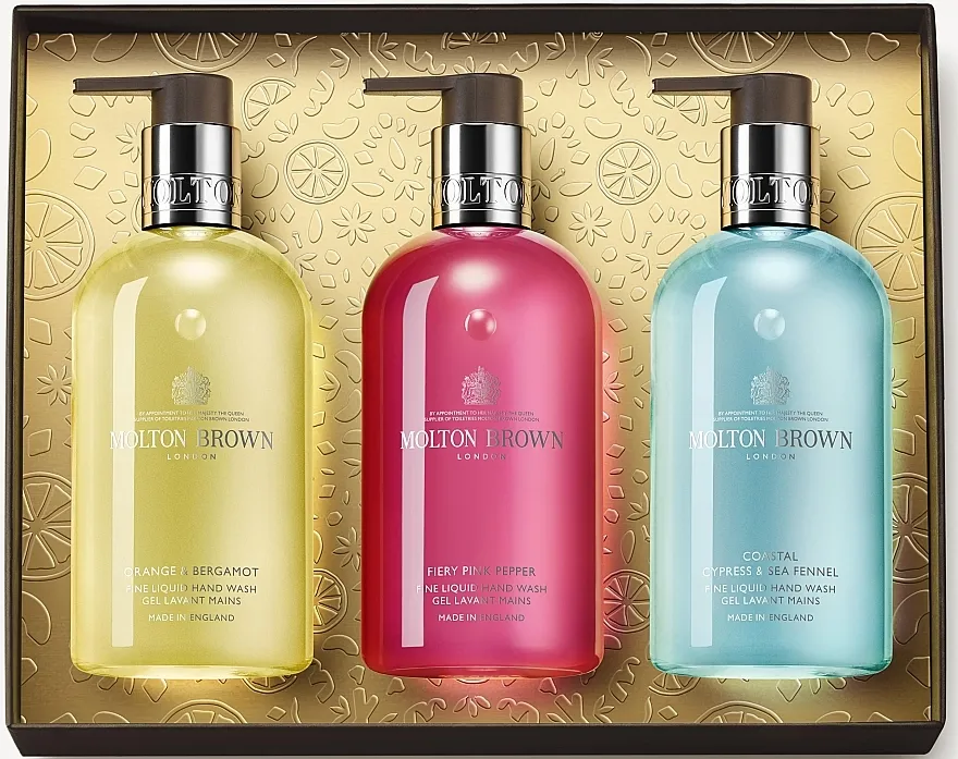 Set (h/wash/300ml*3) Molton Brown Floral &amp; Aromatic Hand Care Collection