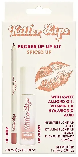 Set Killer Lips Pucker Up Lip Kit Spiced Up (l/pencil/1g+l/gloss/3.8ml)