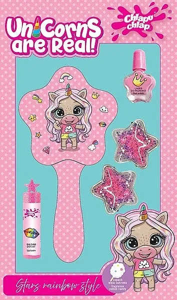 Set kozmetike za devojčice sa češljem, 5 proizvoda Chlapu Chlap Unicorns Are Real