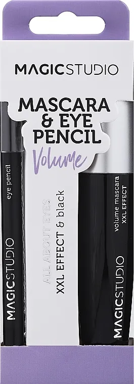 Set Magic Studio Perfect Match Eye Pencil &amp; Volume Mascara (eye/pencil/1.2g + mascara/12ml)