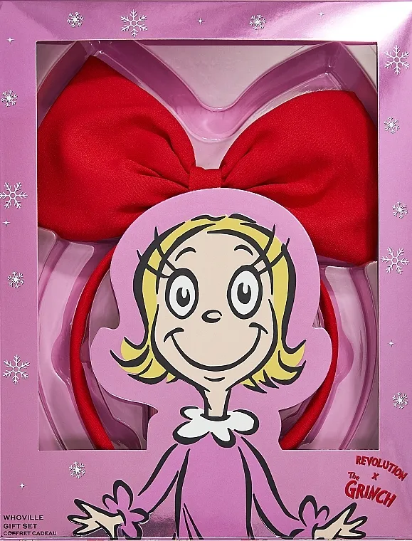Set Makeup Revolution The Grinch x Revolution Whoville Gift Set (tint 3,2 ml + blush 2 g + acc 1 pc)