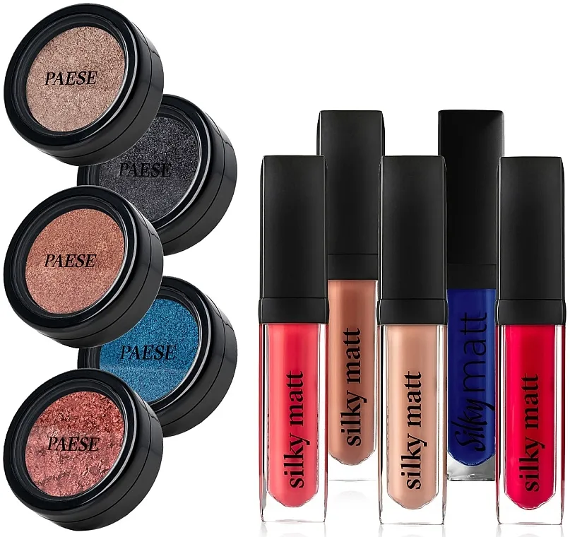 Set Paese (lipstick/5x6ml + eyeshadow/5x3g)