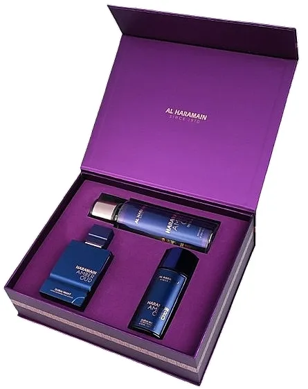 Set (parfem/75ml + parfem/30ml + mirisna magla/250ml) Al Haramain Amber Oud Dubai Night