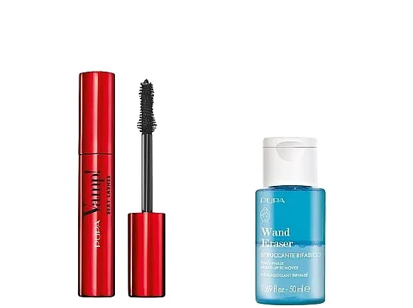 Set Pupa Vamp! Sexy Lashes &amp; Wand Eraser (mascara/12ml+remover/50ml +bag/1pcs)