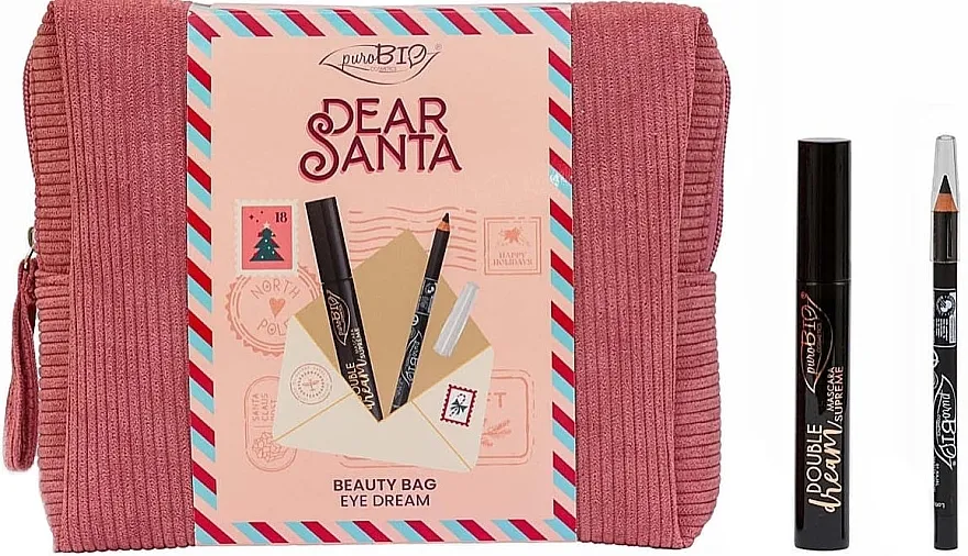 Set PuroBio Cosmetics Beauty Bag Eye Dream (mascara/11ml + eye/pencil/1.3g + bag/1pc)