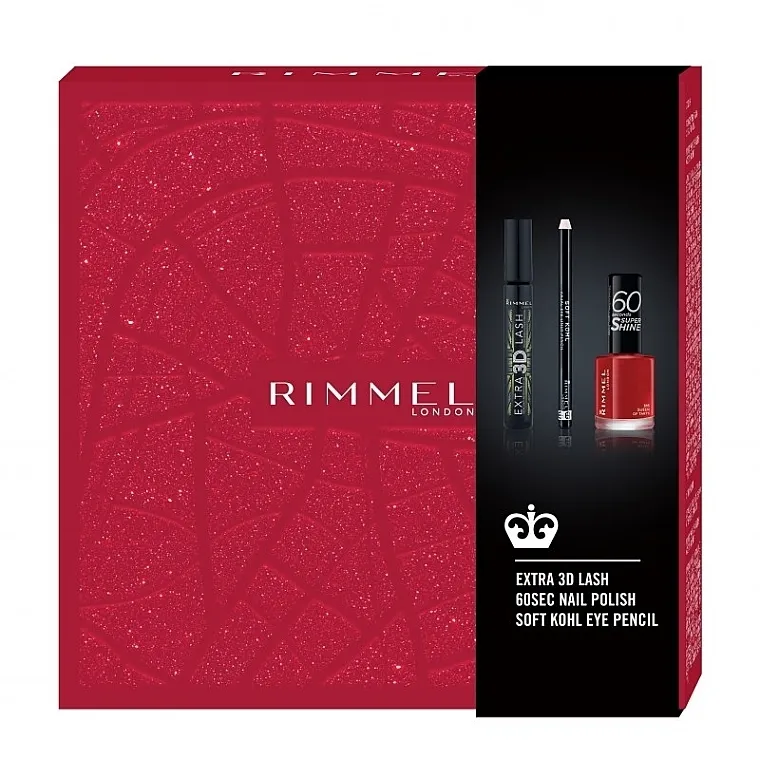 Set Rimmel (mascara/8ml + eye/pencil/1.2g + nail/polish/8ml)