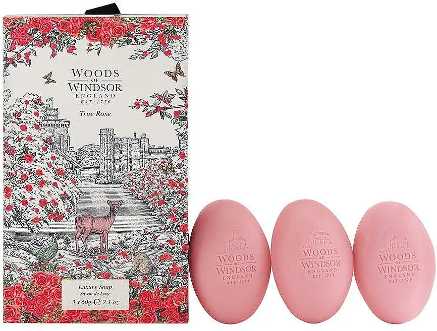 Set sapuna (soap/3 x 60g) Woods of Windsor True Rose