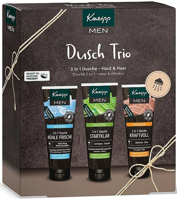 Set (shm/sh/gel/3x75ml) Kneipp Men Shower Trio