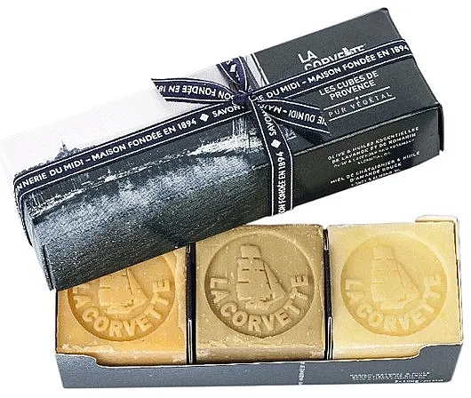 Set (soap/3x100g) La Corvette Provence Soap Gift Box