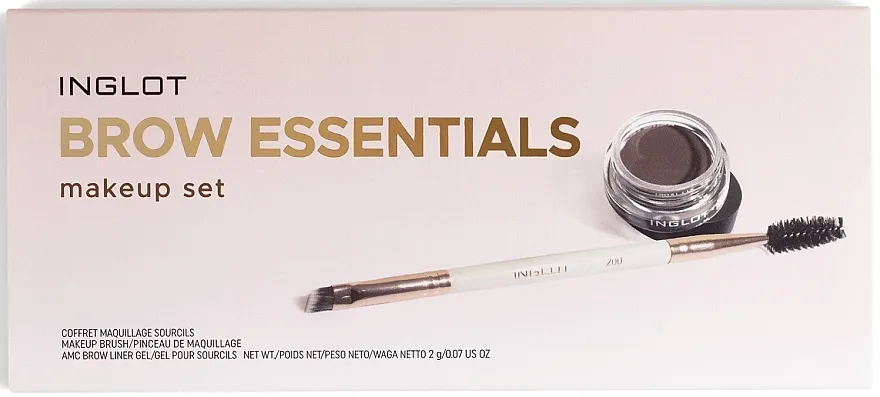 Set za šminkanje obrva Inglot Brow Essentials Makeup Set (brow/liner/2g + brush)