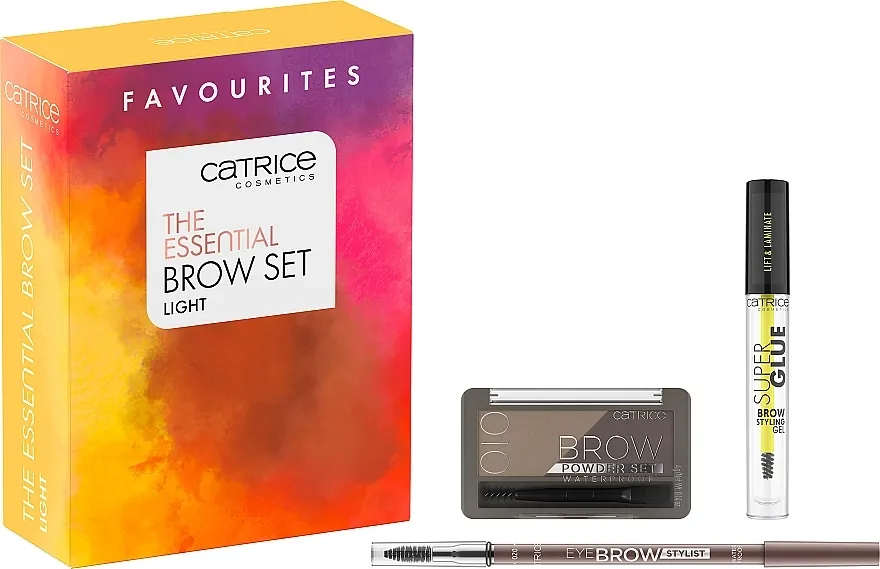 Set za obrve Catrice The Essential Brow Set Light (powder/4g + pencil/1,6g + gel/4ml)