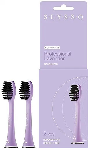 SEYSSO Color Lavender Professional Replacment Brush Heads Mlaznice za zvučnu četkicu za zube, 2 kom, ljubičaste