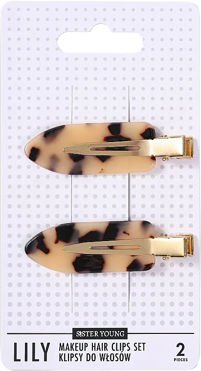 Sister Young Lily Light Leopard Print Set ukosnica za kosu, 2 kom.