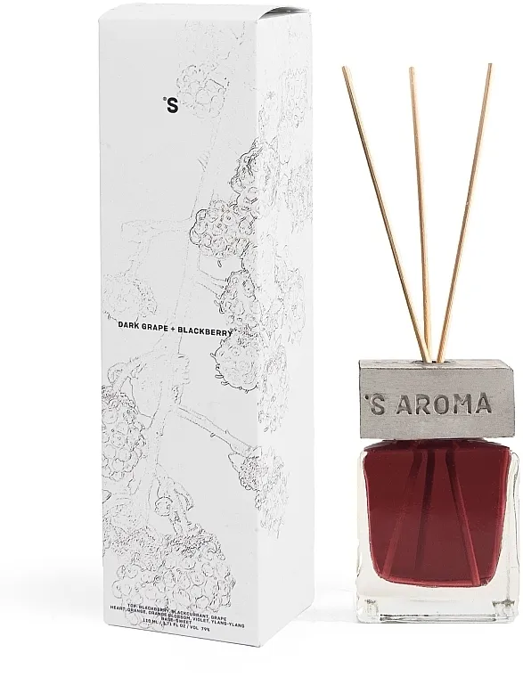 Sister's Aroma Dark Grape + Blackberry Aroma difuzor "Tamno grožđe + kupina"