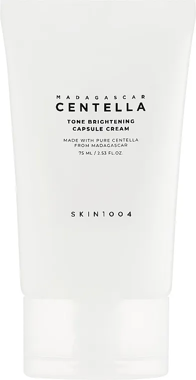 Skin1004 Madagascar Centella Tone Brightening Capsule Cream Multifunkcionalna krema s hidratantnim i posvjetljujućim efektima protiv pigmentacije