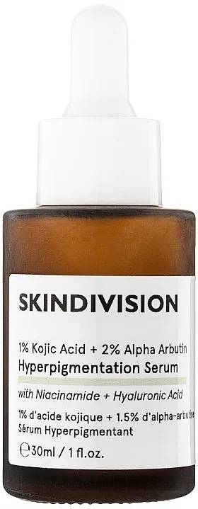 SkinDivision 1% Kojic Acid + 2% Alpha Arbutin Hyperpigmentation Serum Serum protiv hiperpigmentacije