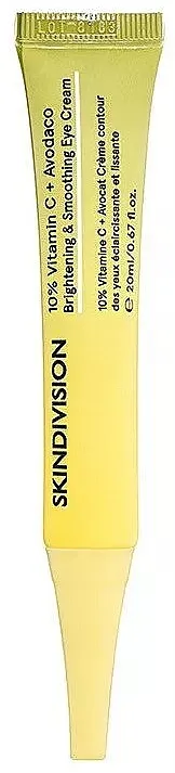 SkinDivision 10% Vitamin C + Avodaco Brightening &amp; Smoothing Eye Cream Posvetljujuća i izglađujuća krema za oči "10% vitamin C + avokado"