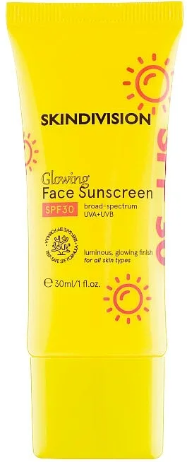 SkinDivision Glowing Face Sunscreen SPF30 Svjetlucava krema za sunčanje lica