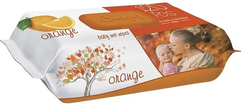 Sleepy Orange Wet Wipes Vlažne maramice Orange, 120 kom.