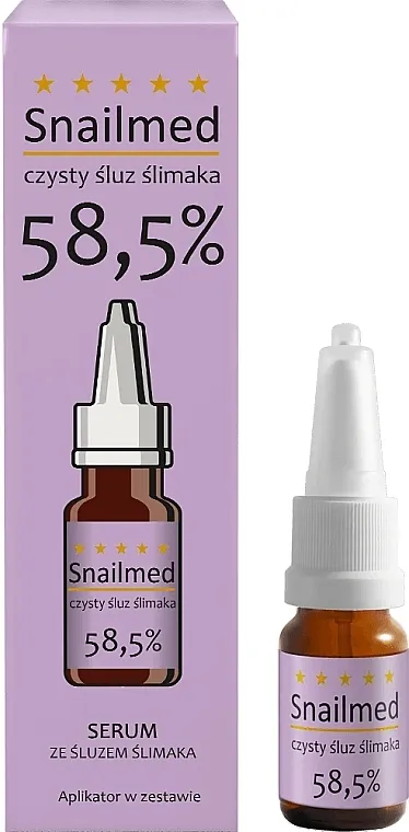 Snailmed Clean Snail Slime 58,5% Black Serum Revitalizujući serum za lice i telo