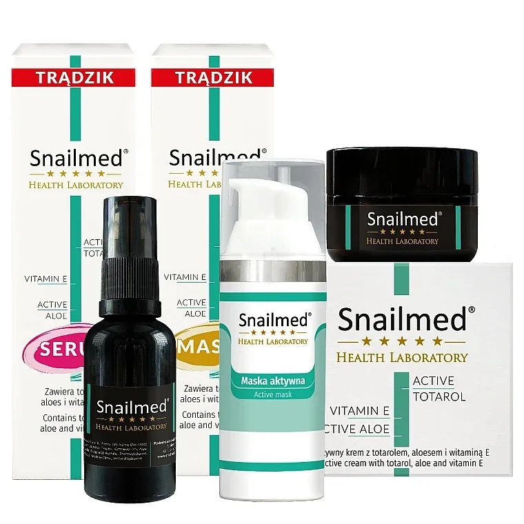 Snailmed (f/cr/30ml + ser/30ml + mask/50ml) Set protiv akni №4