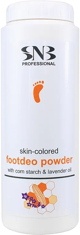 SNB Professional Skin-Colored Footdeo Powder With Corn Starch Propolis And Lavender Oil Puder za stopala sa uljem lavande i propolisom