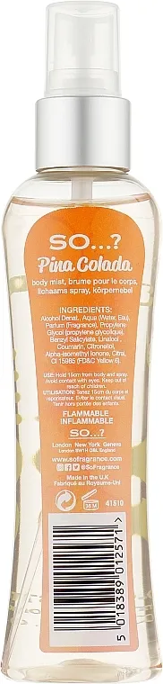 So…? Pina Colada Body Mist Sprej za tijelo