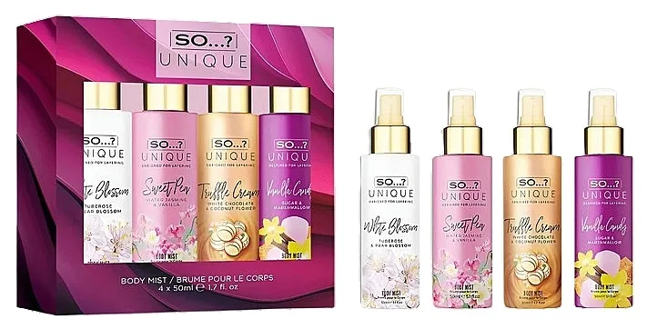 So...? Unique Body Mist Set (b/mist/4x50ml)