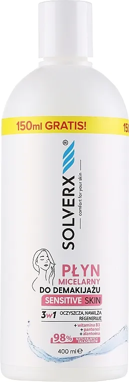Solverx Sensitive Skin Micelarna voda 3u1