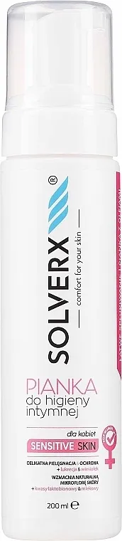 Solverx Sensitive Skin Pjena za intimnu higijenu
