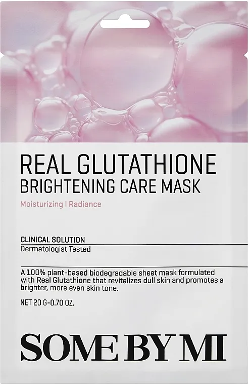 Some By Mi Real Glutathione Brightening Care Mask Maska za lice sa glutationom za sjaj kože