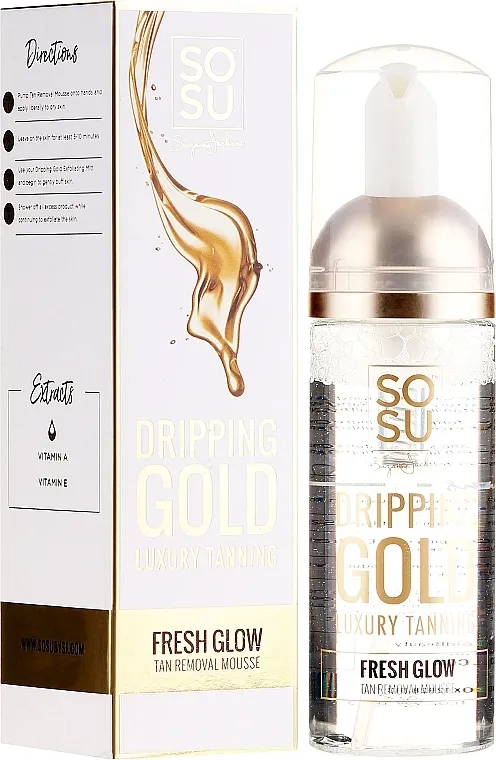 Sosu by SJ Luxury Tanning Dripping Gold Tan Removal Mousse Mousse za uklanjanje opeklina