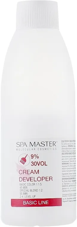 Spa Master Cream Developer 30 Vol Krema-oksidator 9%
