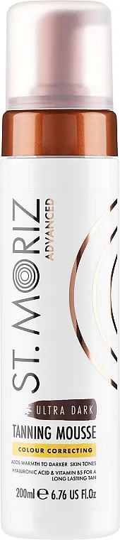 St.Moriz Advanced Colour Correcting Tanning Mousse Ultra Dark Mousse za korekciju samotamnjenja, ultratamna