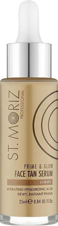 St.Moriz Professional Prime&amp;Glow Serum Serum-samopotamnjivač za lice sa šimer efektom