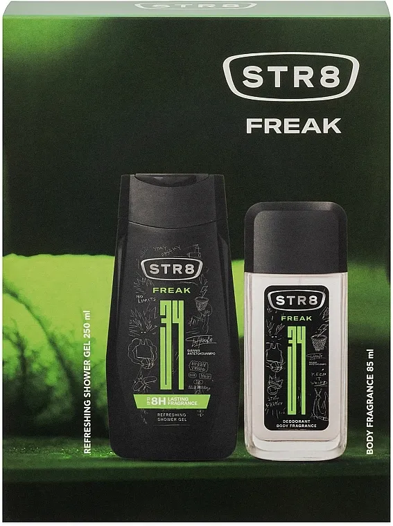 STR8 Freak Set (deo/spray/85ml + gel za tuširanje/250ml)