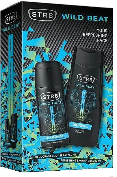 STR8 Wild Beat Set (deo/spray/150ml+sh/gel/250ml)