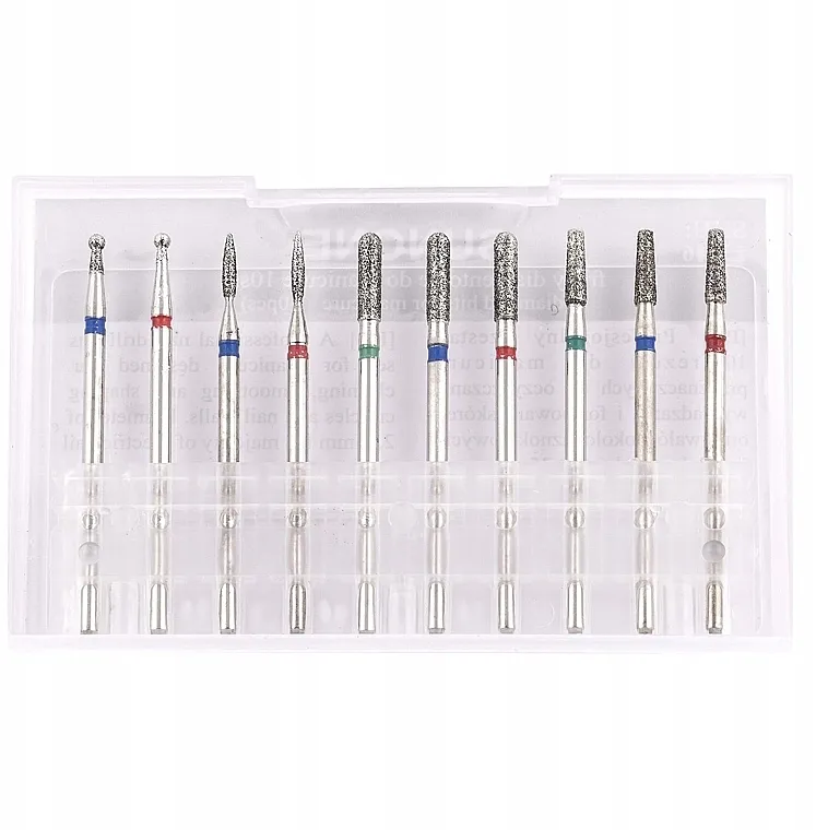 Sunone Diamond Nail Drill Set Set dijamantskih nastavaka za električnu turpiju za manikir, 10 komada