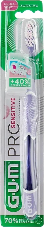 Sunstar Gum Pro Sensitive Toothbrush Ultra Soft Četkica za zube, ljubičasta