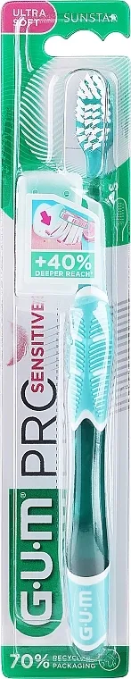 Sunstar Gum Pro Sensitive Toothbrush Ultra Soft Četkica za zube, zelena
