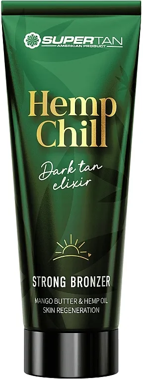 Supertan Hemp Chill Dark Tan Elixir Krem za solarijum sa jakim bronzantom i kompleksom za podmlađivanje kože