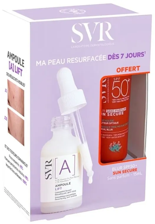 SVR A Ampoule + Sun Secure Set (ampoule/30ml + cr/15ml)