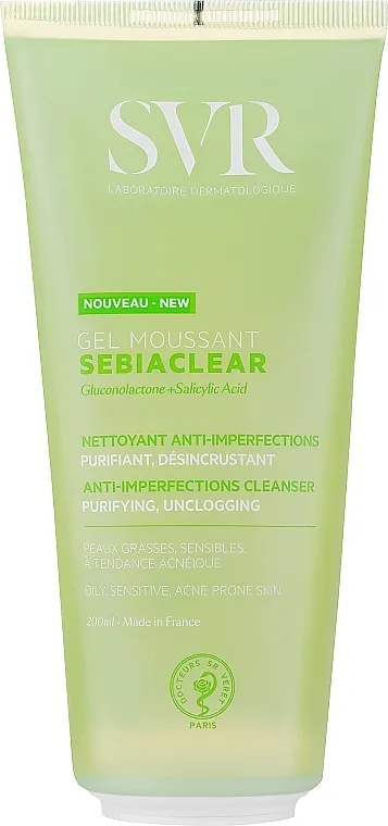 SVR Sebiaclear Gel Moussant Gel za čišćenje