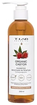 T-Lab Professional Organic Castor Moisture Retention Shampoo Jačajući šampon za tanku i oslabljenu kosu sa ricinusovim uljem