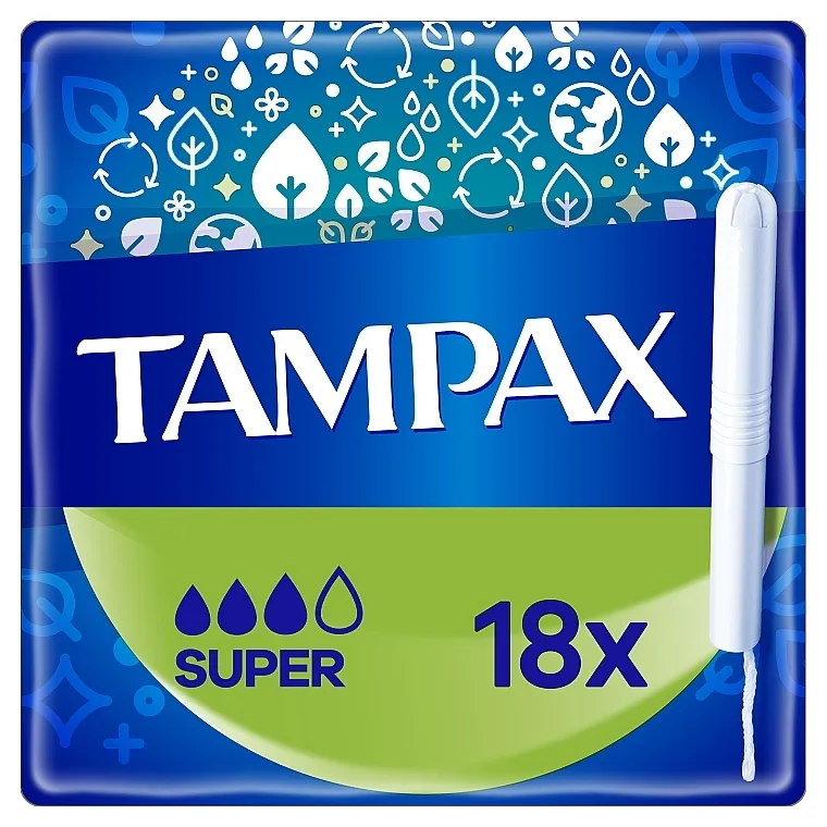 Tampax Compak Super Tamponi sa aplikatorom, 18 kom.