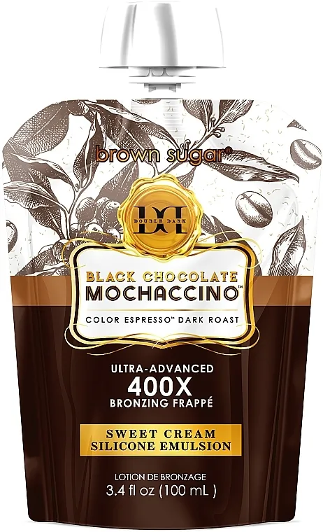 Tan Incorporated Brown Sugar 400x Black Chocolate Mochaccino (doypack) Krema sa ultra tamnim bronzerima, ekstraktom pečenih zrna kafe, tamnom karamelom i šlagom