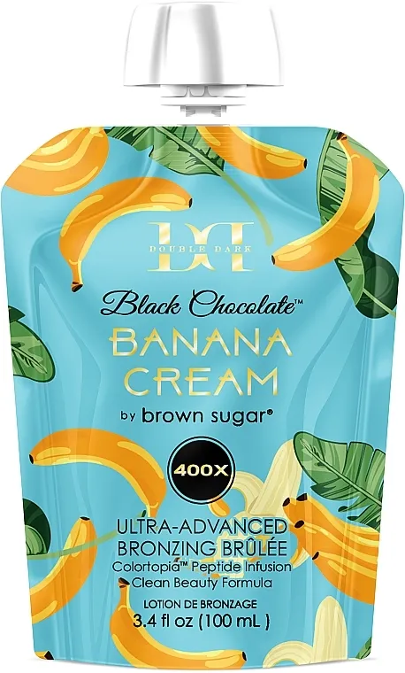 Tan Incorporated Double Dark Black Chocolate Banana Cream 400X (doypack) Krema za solarijum sa ultra tamnim bronzerima